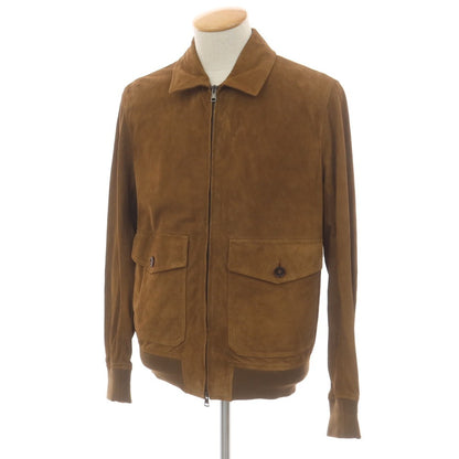 [New] Montedoro Sheepsuede Leather Blouson Brown [XS] [Condition Rank N] [Men&