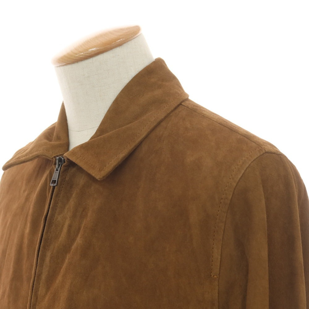 [New] Montedoro Sheepsuede Leather Blouson Brown [XS] [Condition Rank N] [Men&