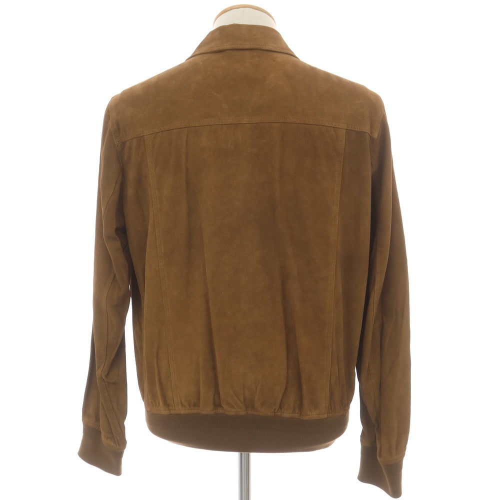 [New] Montedoro Sheepsuede Leather Blouson Brown [XS] [Condition Rank N] [Men&