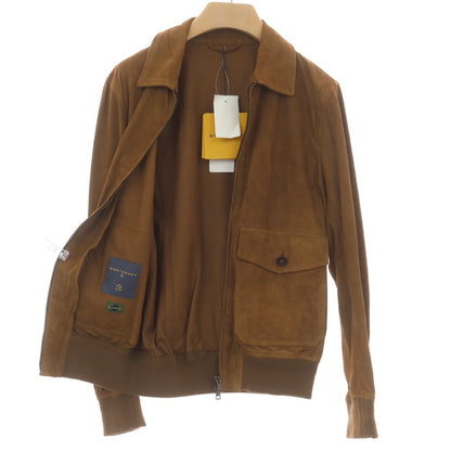 [New] Montedoro Sheepsuede Leather Blouson Brown [XS] [Condition Rank N] [Men&