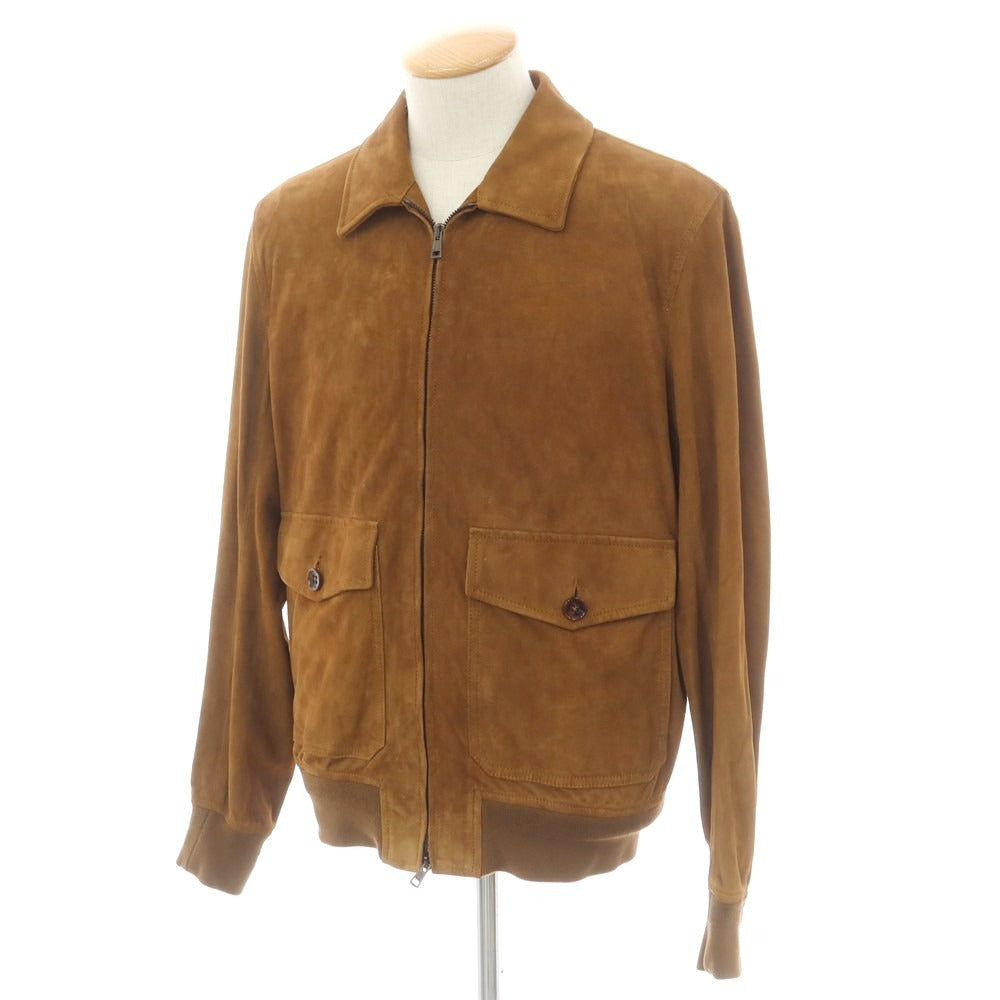 [New] Montedoro Sheepsuede Leather Blouson Brown [M] [Condition Rank N] [Men&