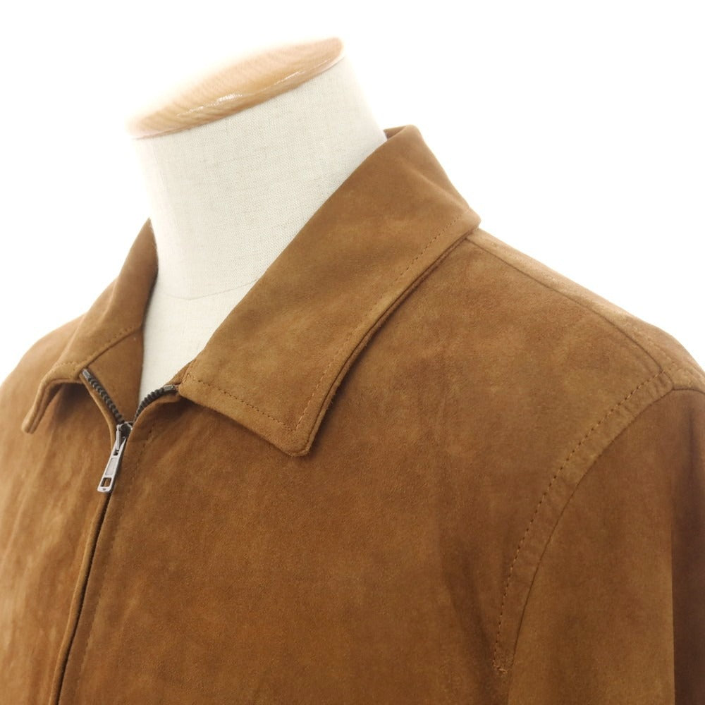 [New] Montedoro Sheepsuede Leather Blouson Brown [M] [Condition Rank N] [Men&