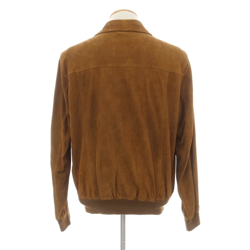 [New] Montedoro Sheepsuede Leather Blouson Brown [M] [Condition Rank N] [Men&