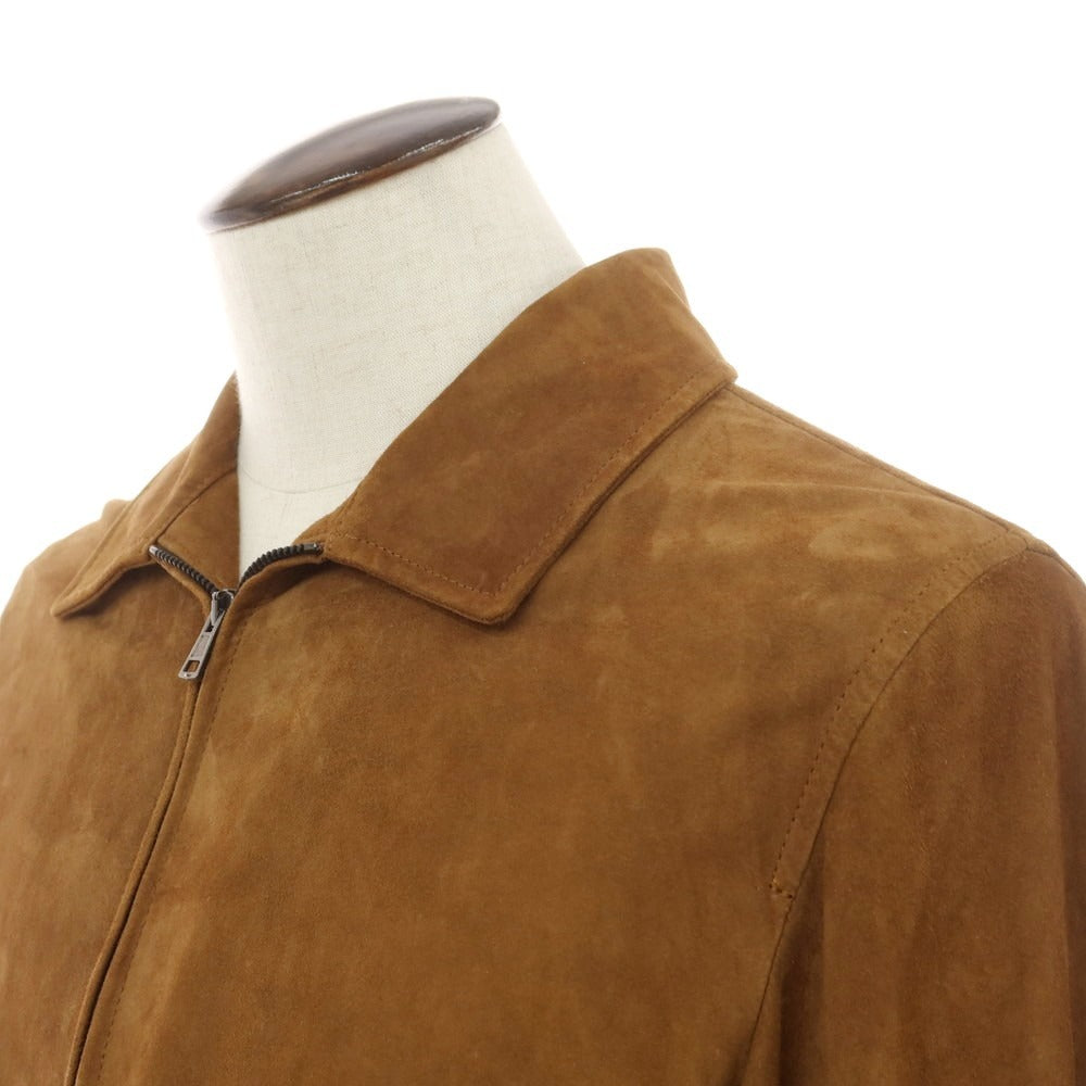 [New] Montedoro Sheepsuede Leather Blouson Brown [L] [Condition Rank N] [Men&
