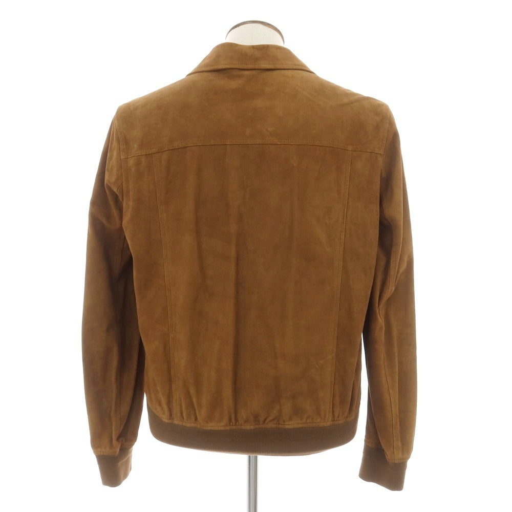 [New] Montedoro Sheepsuede Leather Blouson Brown [L] [Condition Rank N] [Men&