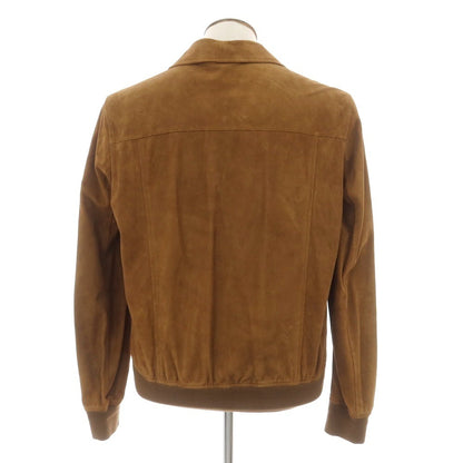 [New] Montedoro Sheepsuede Leather Blouson Brown [L] [Condition Rank N] [Men&