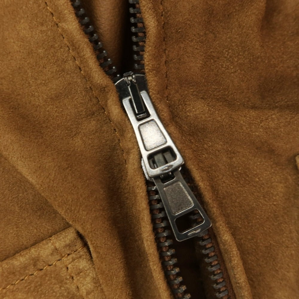 [New] Montedoro Sheepsuede Leather Blouson Brown [L] [Condition Rank N] [Men&