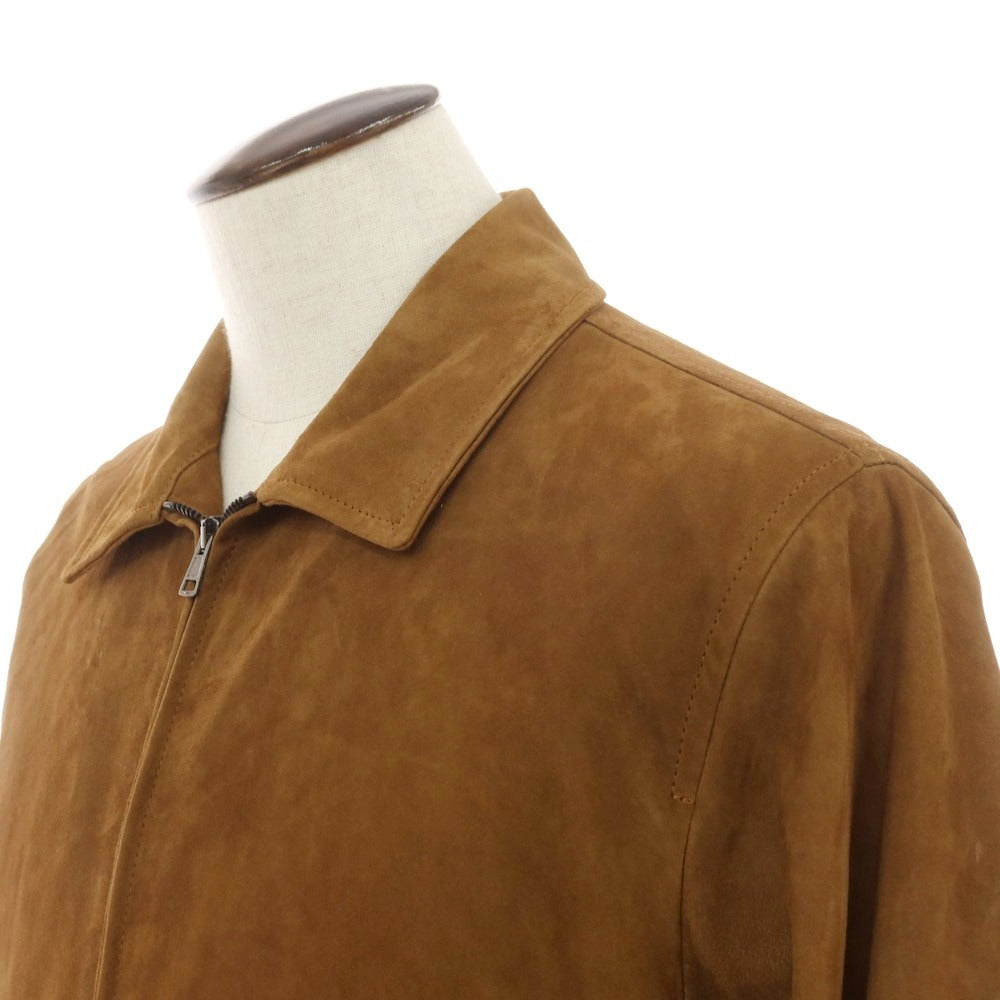 [New] Montedoro Sheepsuede Leather Blouson Brown [XL] [Condition Rank N] [Men&