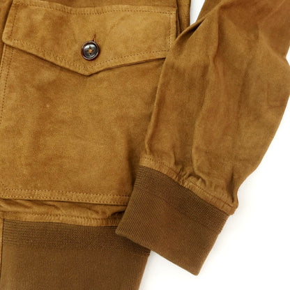 [New] Montedoro Sheepsuede Leather Blouson Brown [XL] [Condition Rank N] [Men&