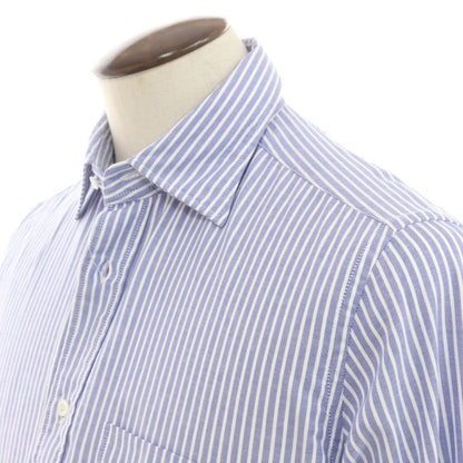 【新品】グランシャツ Glanshirt コットン ストライプ カジュアルシャツ ブルーxホワイト【 41 】【 状態ランクN 】【 メンズ 】
