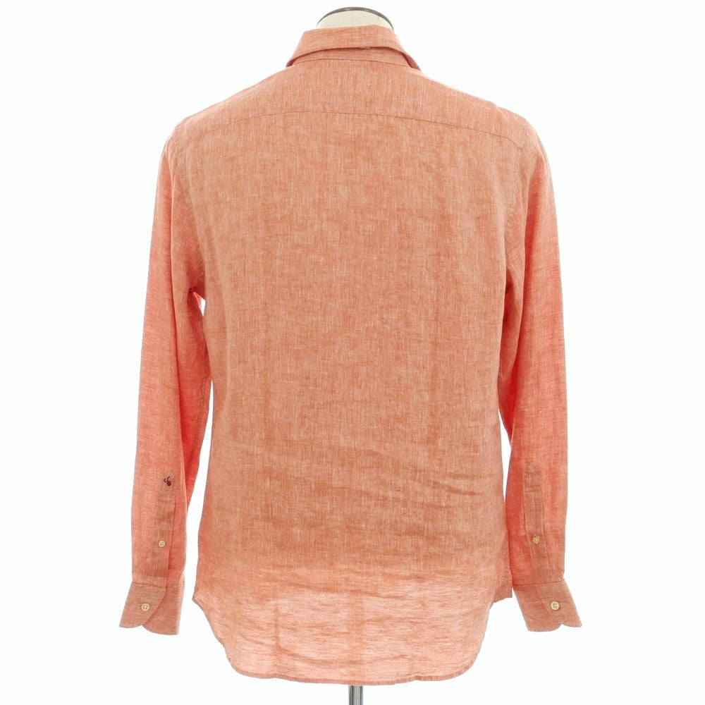 [New] Glanshirt Linen Wide Collar Casual Shirt Light Red [41] [Condition Rank N] [Men&