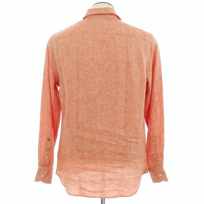 [New] Glanshirt Linen Wide Collar Casual Shirt Light Red [41] [Condition Rank N] [Men&