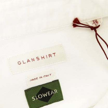 【新品アウトレット】グランシャツ Glanshirt オックスフォードコットン ボタンダウン カジュアルシャツ ホワイト【 38 】【 状態ランクN- 】【 メンズ 】