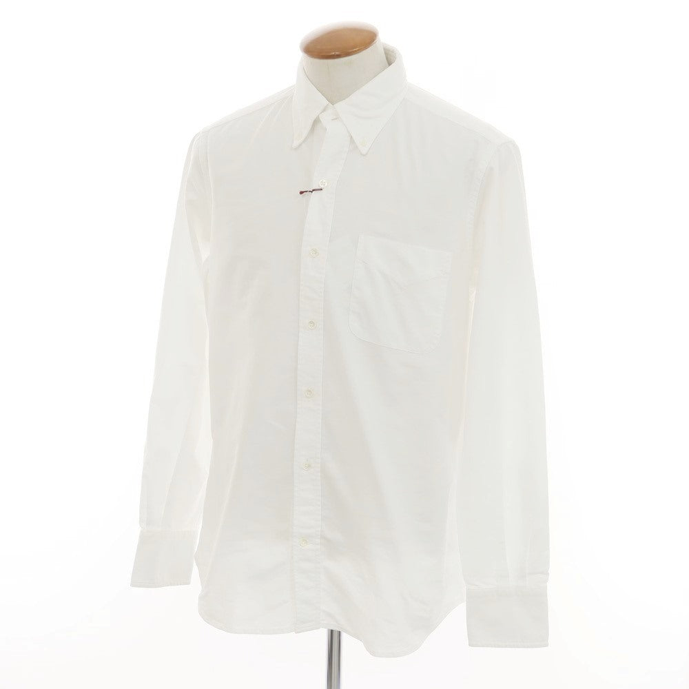 [New] Glanshirt Oxford Cotton Button-down Casual Shirt White [40] [Condition Rank N] [Men&