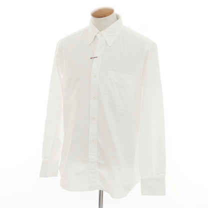 [New] Glanshirt Oxford Cotton Button-down Casual Shirt White [40] [Condition Rank N] [Men&