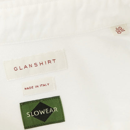 [New] Glanshirt Oxford Cotton Button-down Casual Shirt White [40] [Condition Rank N] [Men&