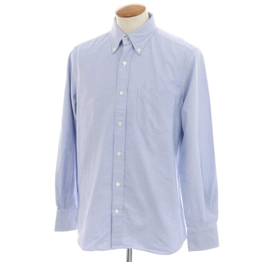 [New] Glanshirt Oxford cotton button-down casual shirt, light blue [40] [Condition rank N] [Men&