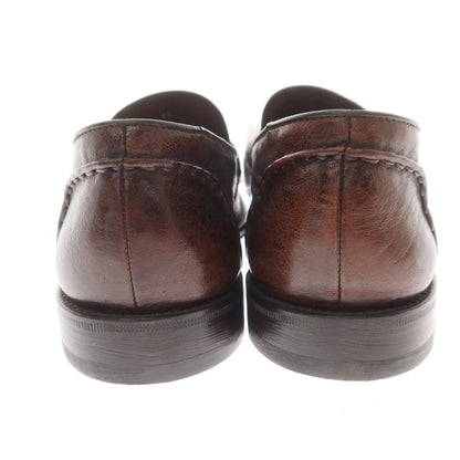 [New Outlet] OFFICINA SLOWEAR Kangaroo Leather Coin Loafers Brown [43] [Condition Rank N-] [Men&