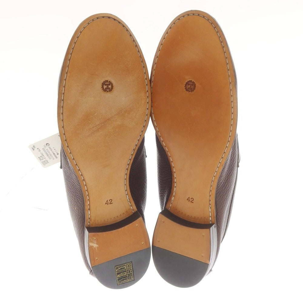 [New Outlet] OFFICINA SLOWEAR Deerskin Coin Loafers Brown [42] [Condition Rank N-] [Men&