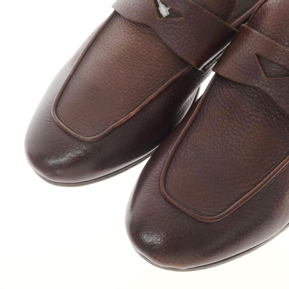 [New Outlet] OFFICINA SLOWEAR Deerskin Coin Loafers Brown [42] [Condition Rank N-] [Men&
