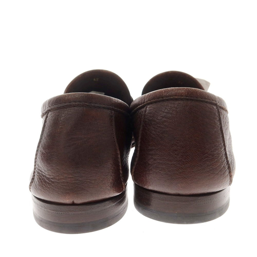 [New Outlet] OFFICINA SLOWEAR Deerskin Coin Loafers Brown [42] [Condition Rank N-] [Men&