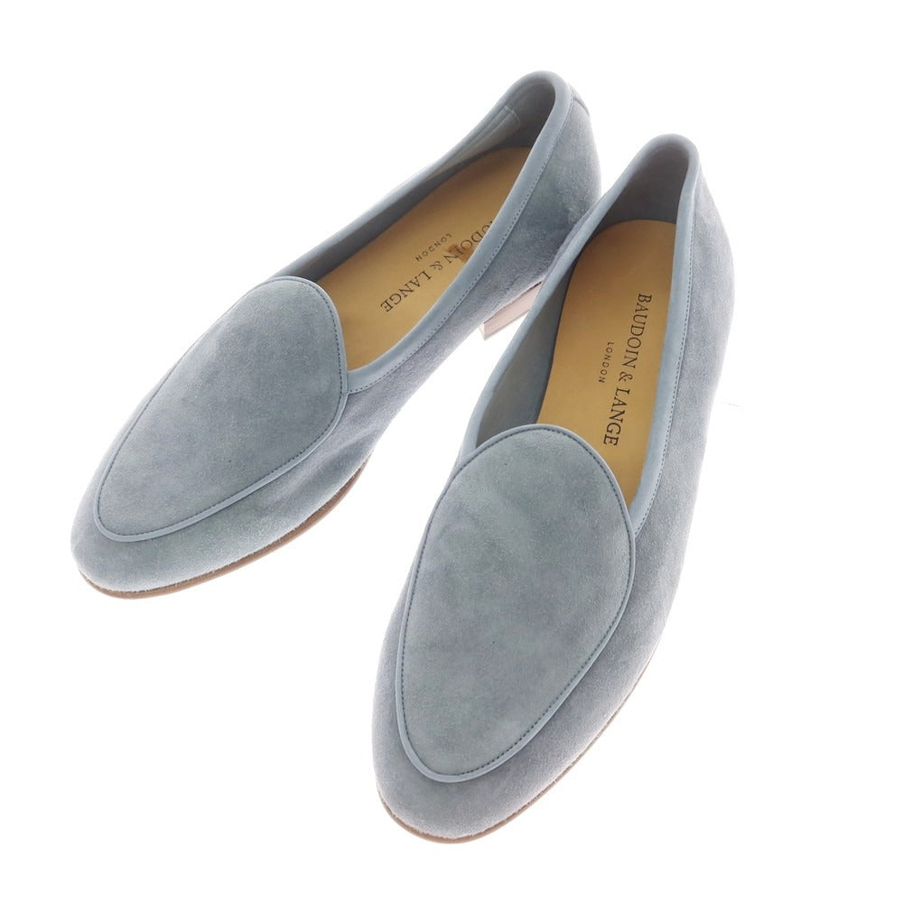 [New Outlet] Baudoin &amp;amp; Lange Suede Loafers Belgian Shoes Smoke Blue [40] [Condition Rank N-] [Men&