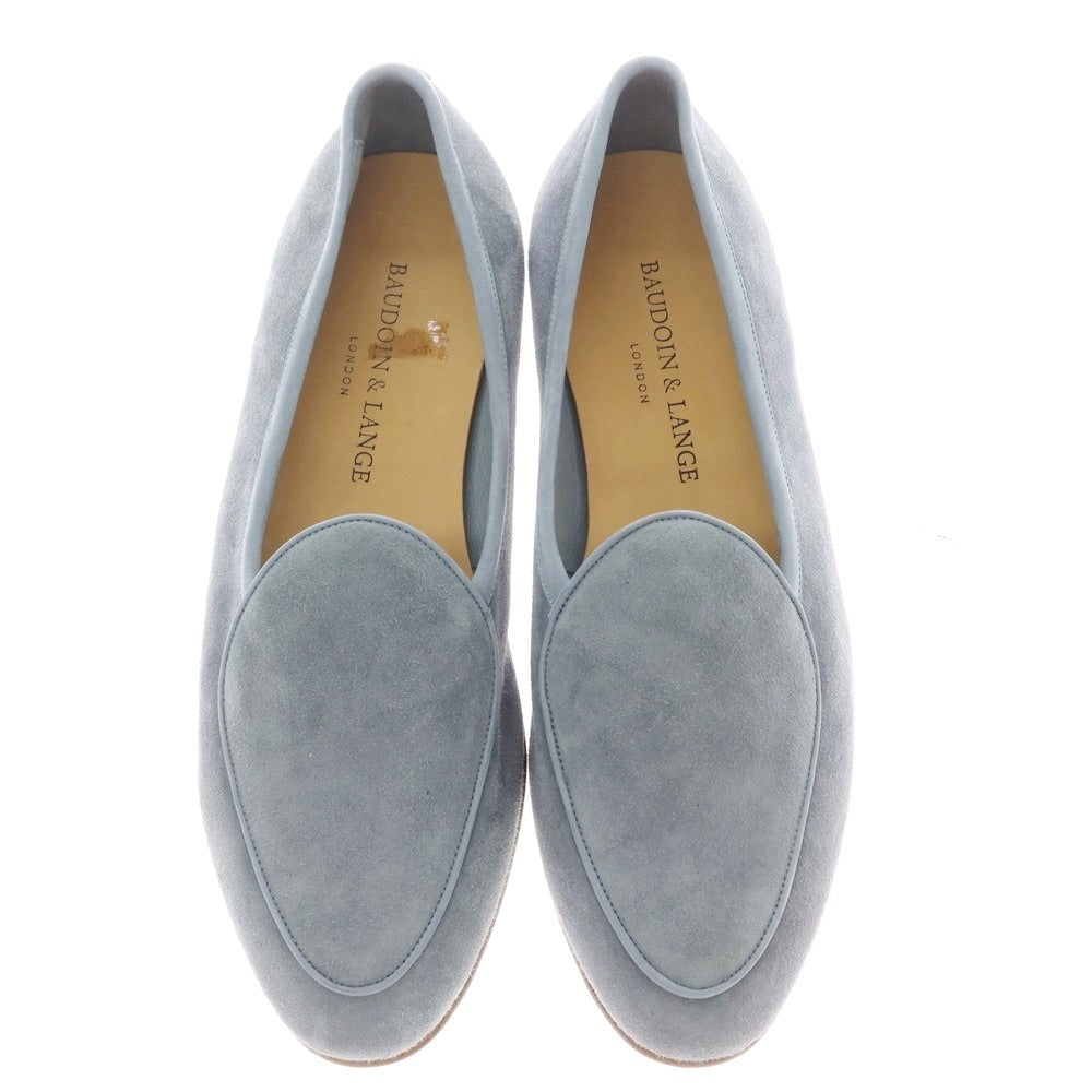 [New Outlet] Baudoin &amp;amp; Lange Suede Loafers Belgian Shoes Smoke Blue [40] [Condition Rank N-] [Men&