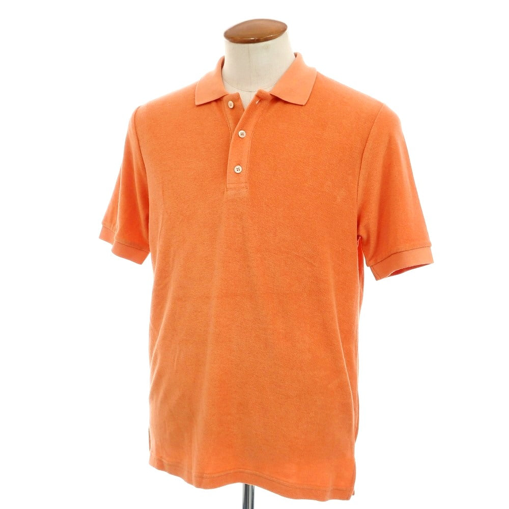 【新品】ザノーネ ZANONE コットン パイル 半袖ポロシャツ オレンジ【サイズ46】【 状態ランクN 】【 メンズ 】[EPD]