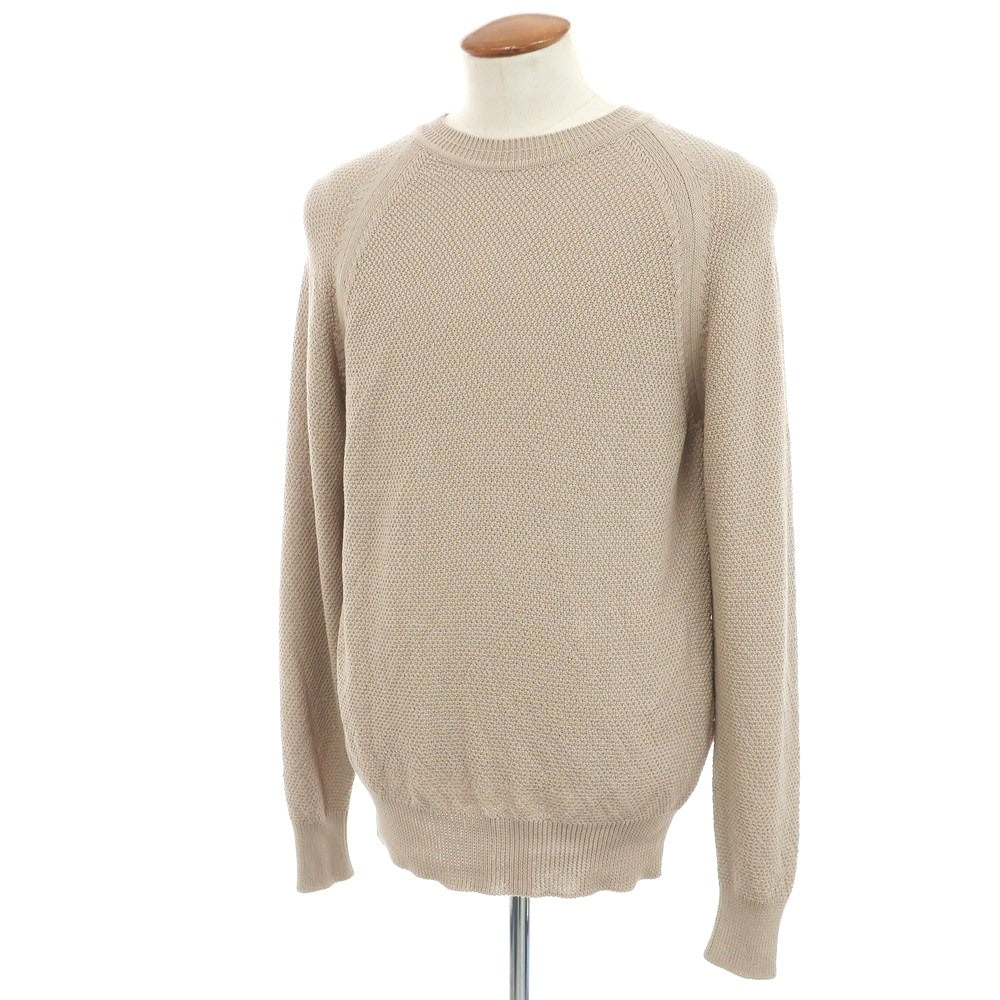 [New] JACOB COHEN Cotton Crew Neck Pullover Knit Beige [L] [Condition Rank N] [Men&