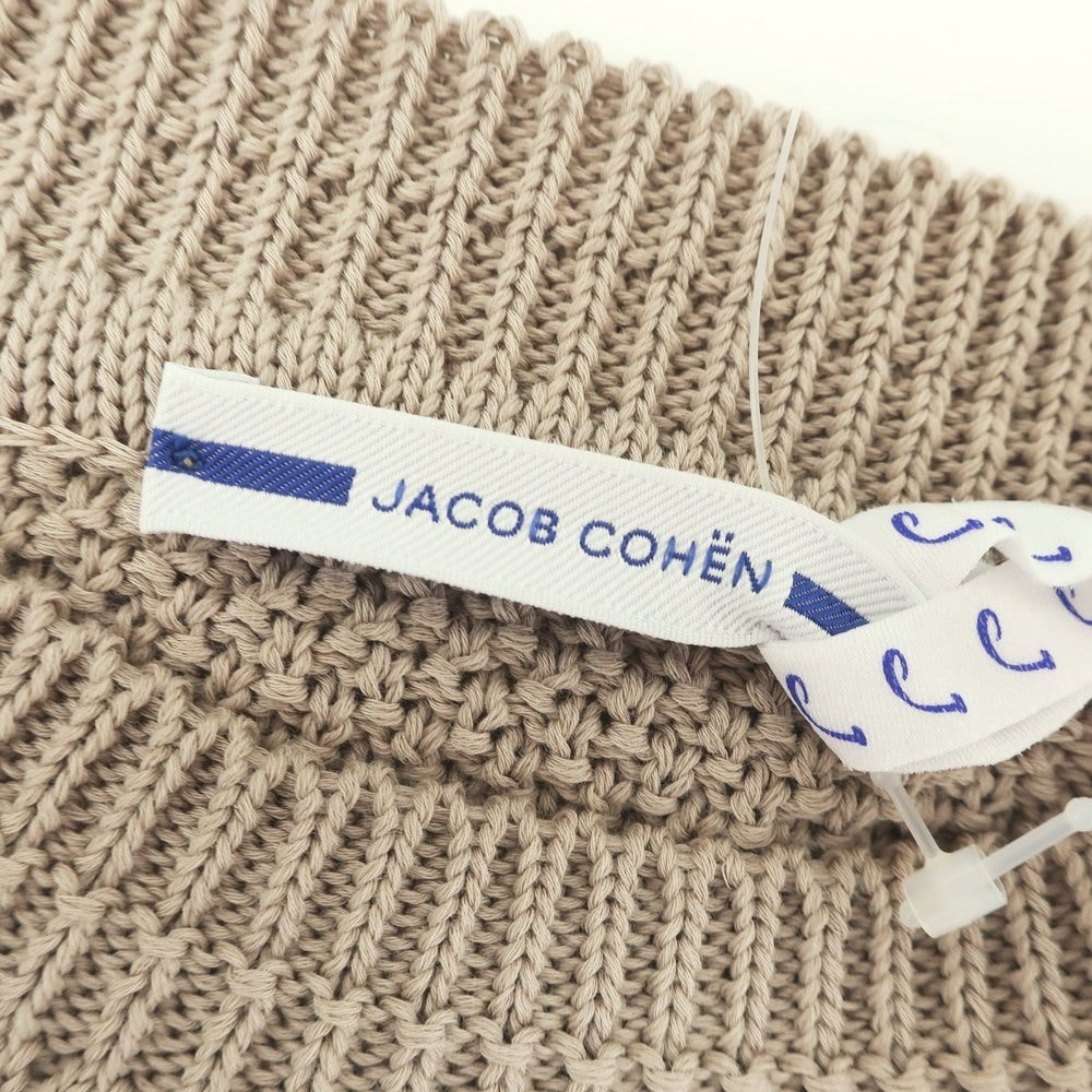 [New] JACOB COHEN Cotton Crew Neck Pullover Knit Beige [L] [Condition Rank N] [Men&