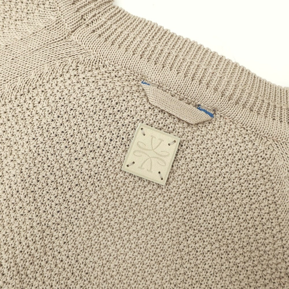 【新品】ヤコブコーエン JACOB COHEN コットン クルーネック プルオーバーニット ベージュ【 サイズL 】【 状態ランクN 】【 メンズ 】 [DPD]