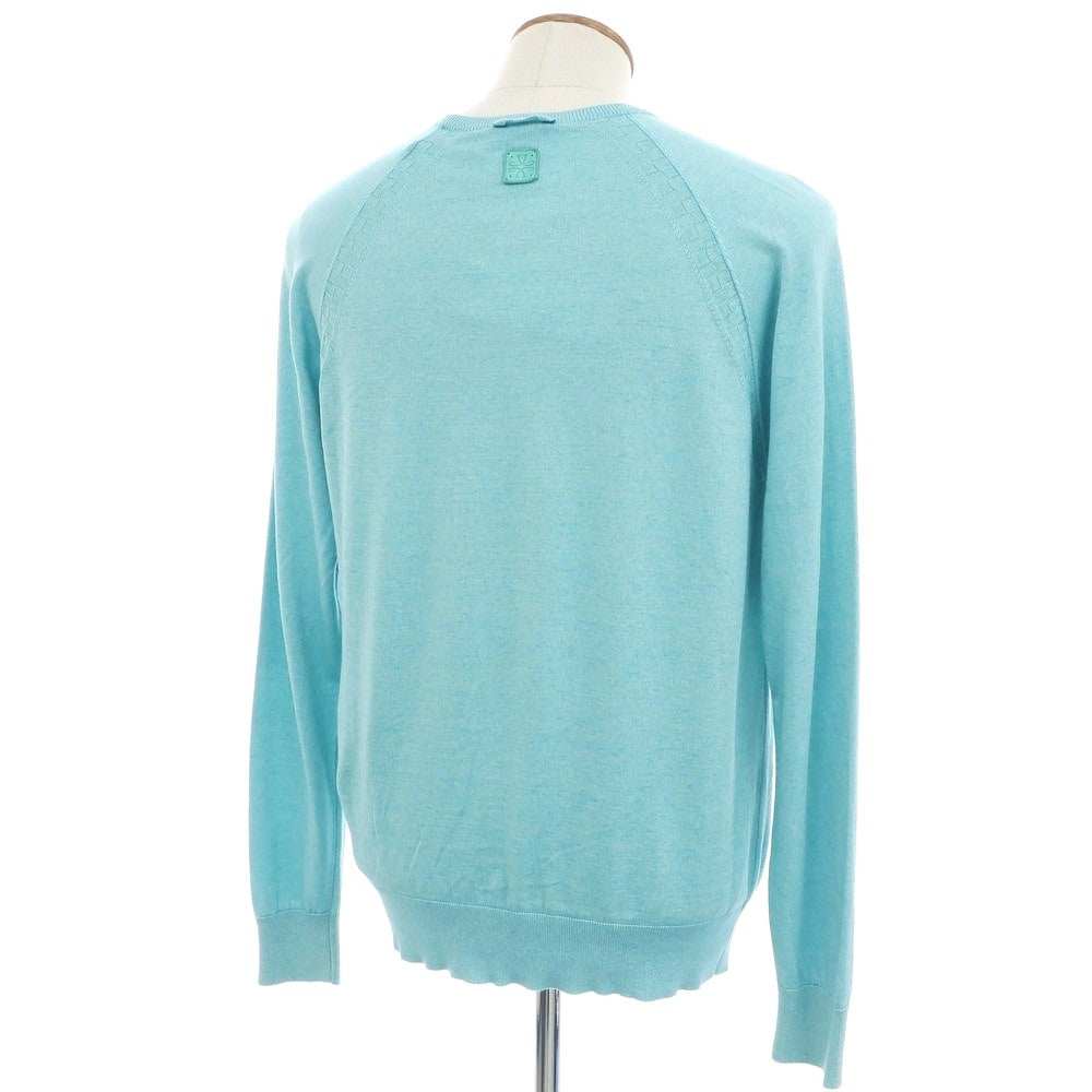 [New] JACOB COHEN High gauge cotton cashmere crew neck pullover knit light blue [L] [Condition rank N] [Men&