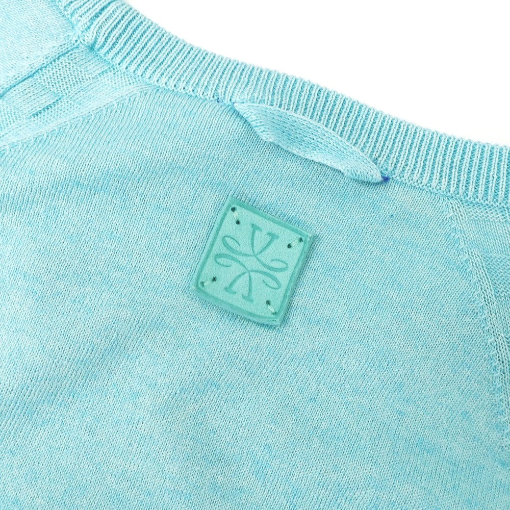 [New] JACOB COHEN High gauge cotton cashmere crew neck pullover knit light blue [L] [Condition rank N] [Men&