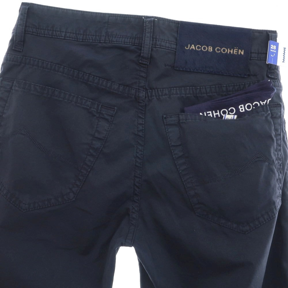 [New] JACOB COHEN BARD Stretch Cotton 5 Pocket Pants Navy [28] [Condition Rank N] [Men&
