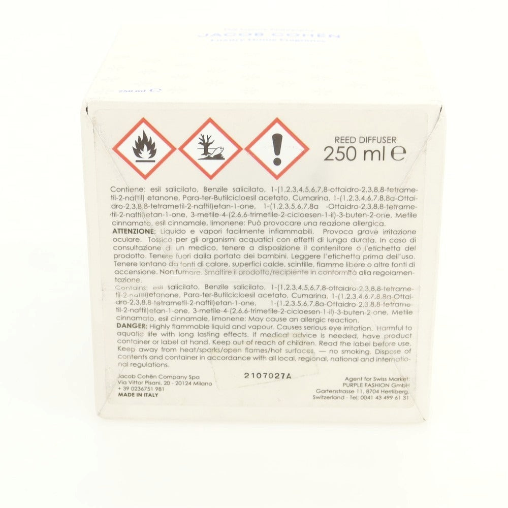 【新品】ヤコブコーエン JACOB COHEN ルームフレグランス クリア【 250ml 】【 状態ランクN 】【 メンズ 】