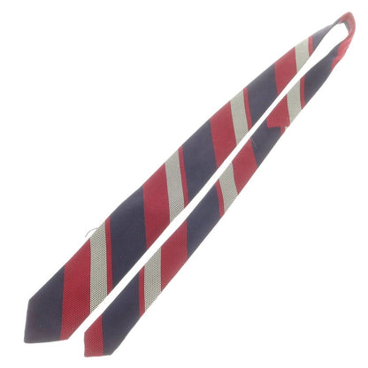 [New] Brewer Silk Striped Necktie Navy x Red x White [Condition Rank N] [Men&