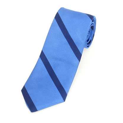 [New Outlet] Brewer Silk Striped Necktie Blue x Navy [Condition Rank N-] [Men&