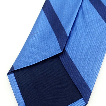 [New Outlet] Brewer Silk Striped Necktie Blue x Navy [Condition Rank N-] [Men&