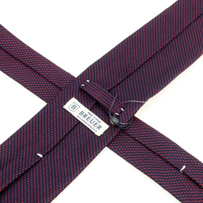 [New] Brewer Silk Polka Dot Tie Dark Navy x Red [Condition Rank N] [Men&