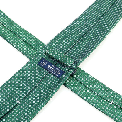 [New] Brewer BREUER Silk Small Pattern Necktie Green x White [Condition Rank N] [Men&