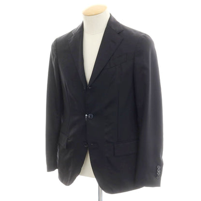 [Used] LARDINI easy wear stretch wool nylon tailored jacket, black [42] [Condition rank D] [Men&