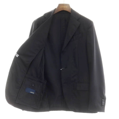 [Used] LARDINI easy wear stretch wool nylon tailored jacket, black [42] [Condition rank D] [Men&