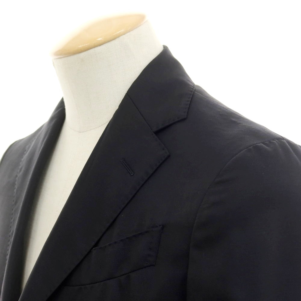 【中古】ラルディーニ LARDINI easy wear ストレッチウールナイロン テーラードジャケット ブラック【 42 】【 状態ランクD 】【 メンズ 】