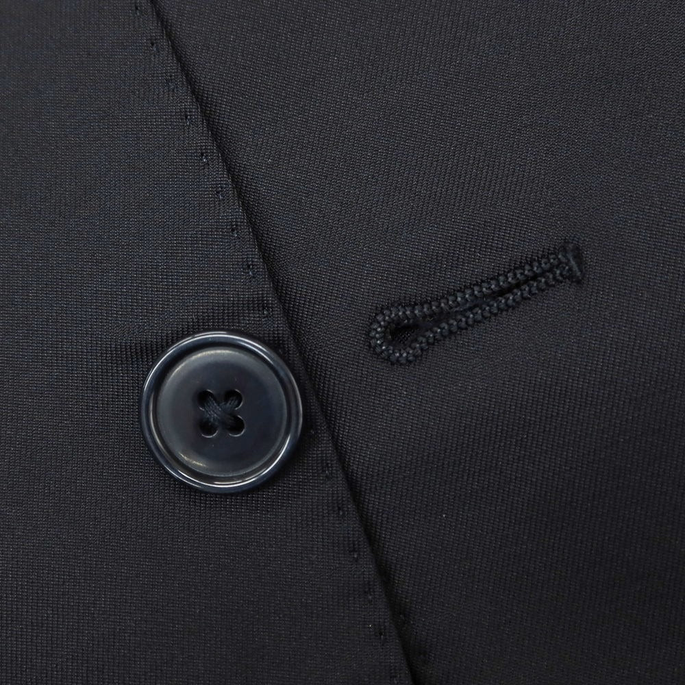 【中古】ラルディーニ LARDINI easy wear ストレッチウールナイロン テーラードジャケット ブラック【サイズ42】【 状態ランクD 】【 メンズ 】[EPD]