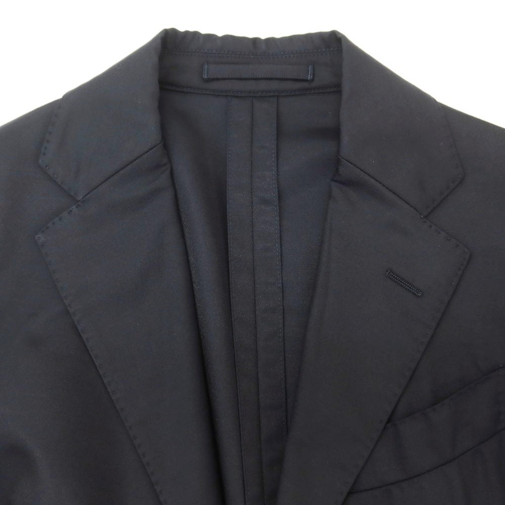 【中古】ラルディーニ LARDINI easy wear ストレッチウールナイロン テーラードジャケット ブラック【サイズ42】【 状態ランクD 】【 メンズ 】[EPD]