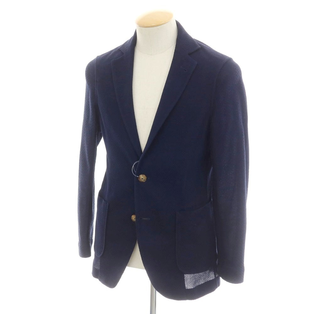 [Used] Bagutta Cotton Jersey Jacket Navy [44] [Condition Rank B] [Men&
