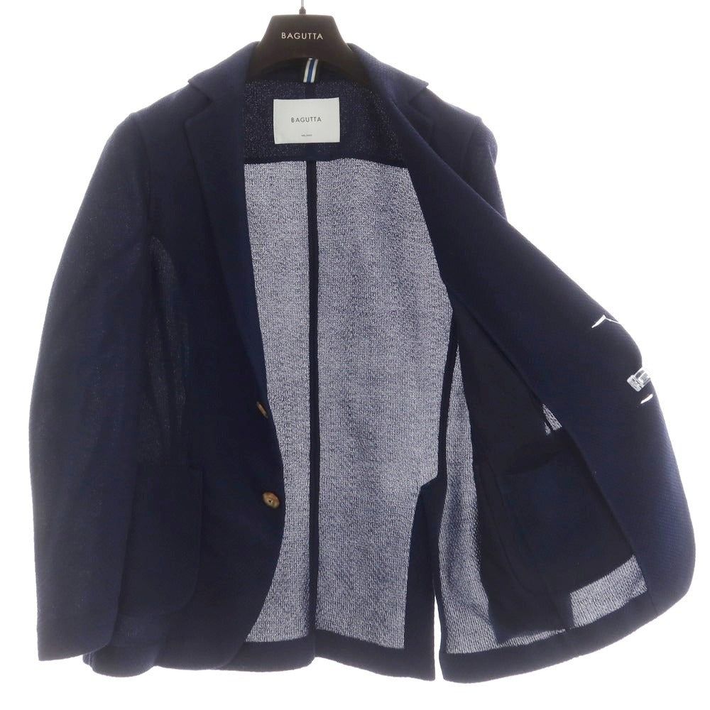 [Used] Bagutta Cotton Jersey Jacket Navy [44] [Condition Rank B] [Men&