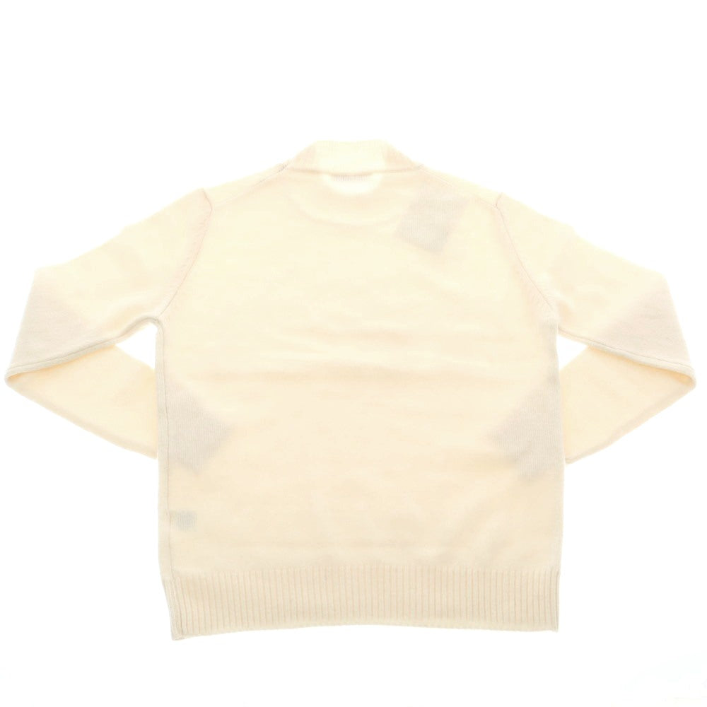 【中古】フィリッポ デ ローレンティス FILIPPO DE LAURENTIIS ウールカシミヤ モックネック プルオーバーニット オフホワイト【 46 】【 状態ランクB 】【 メンズ 】