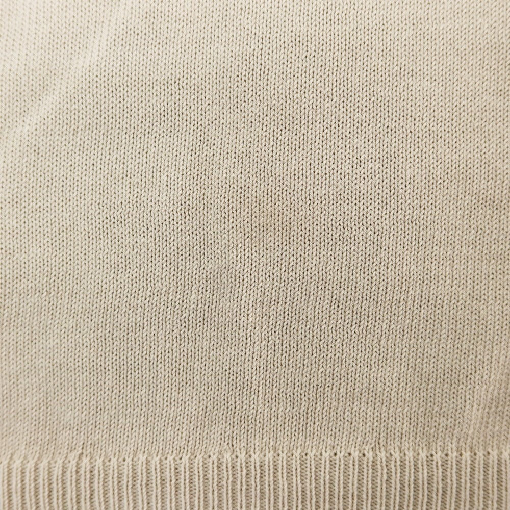 [Used] Filippo de Laurentis FILIPPO DE LAURENTIIS high gauge crepe cotton short sleeve polo knit beige [46] [Condition rank C] [Men&