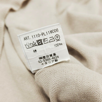 [Used] Filippo de Laurentis FILIPPO DE LAURENTIIS high gauge crepe cotton short sleeve polo knit beige [46] [Condition rank C] [Men&